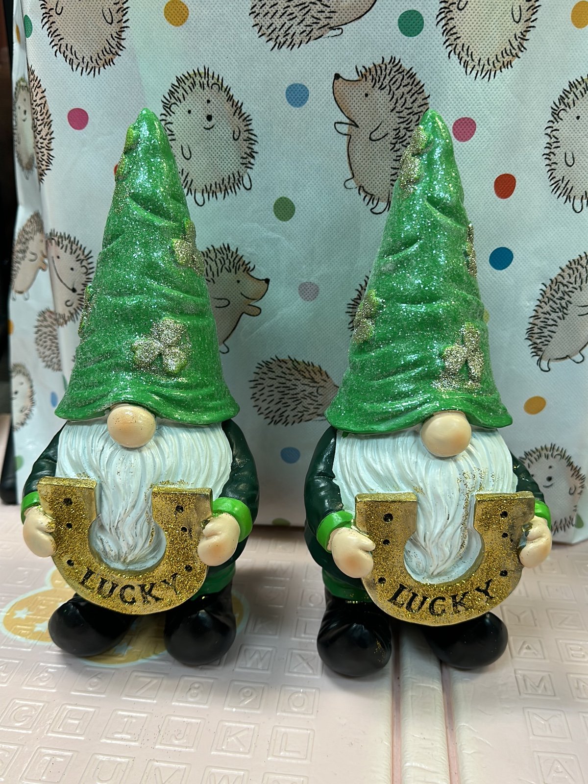 Lucky Horseshoe st patrick’s gnomes