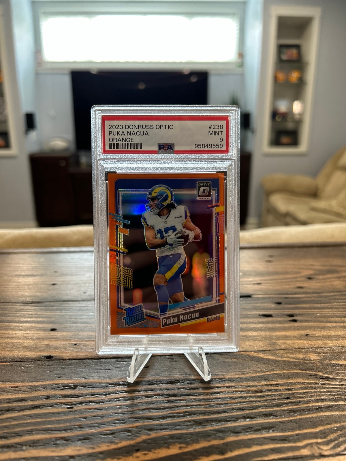 Puka Nacua PSA 9 rated rookie orange prizm /249!!!