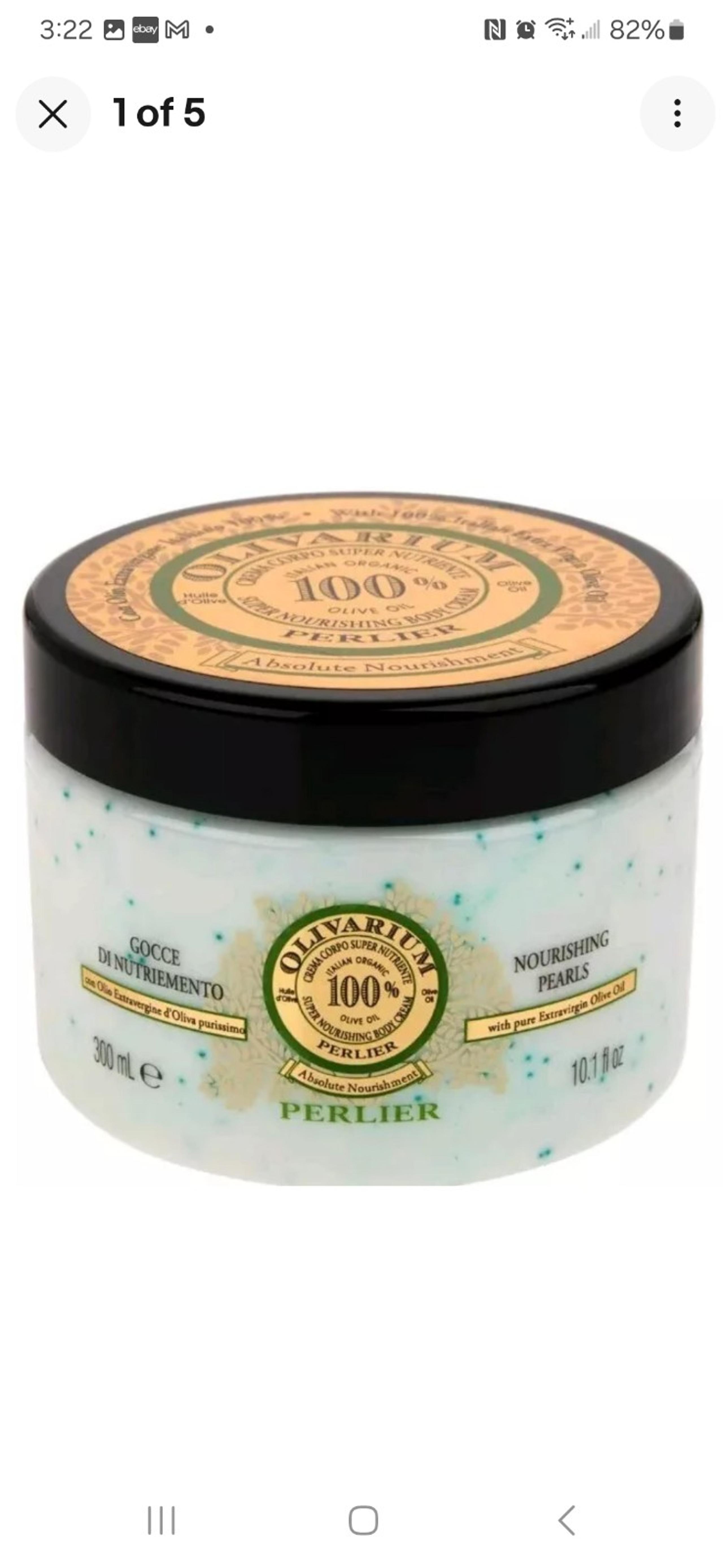 Perlier Olivairum Super Nourishing Body Cream Large 10.1 fl oz Factory Sealed