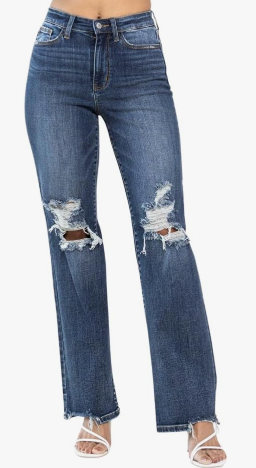 Judy Blue Dark High Waist 90s Straight Leg Jeans