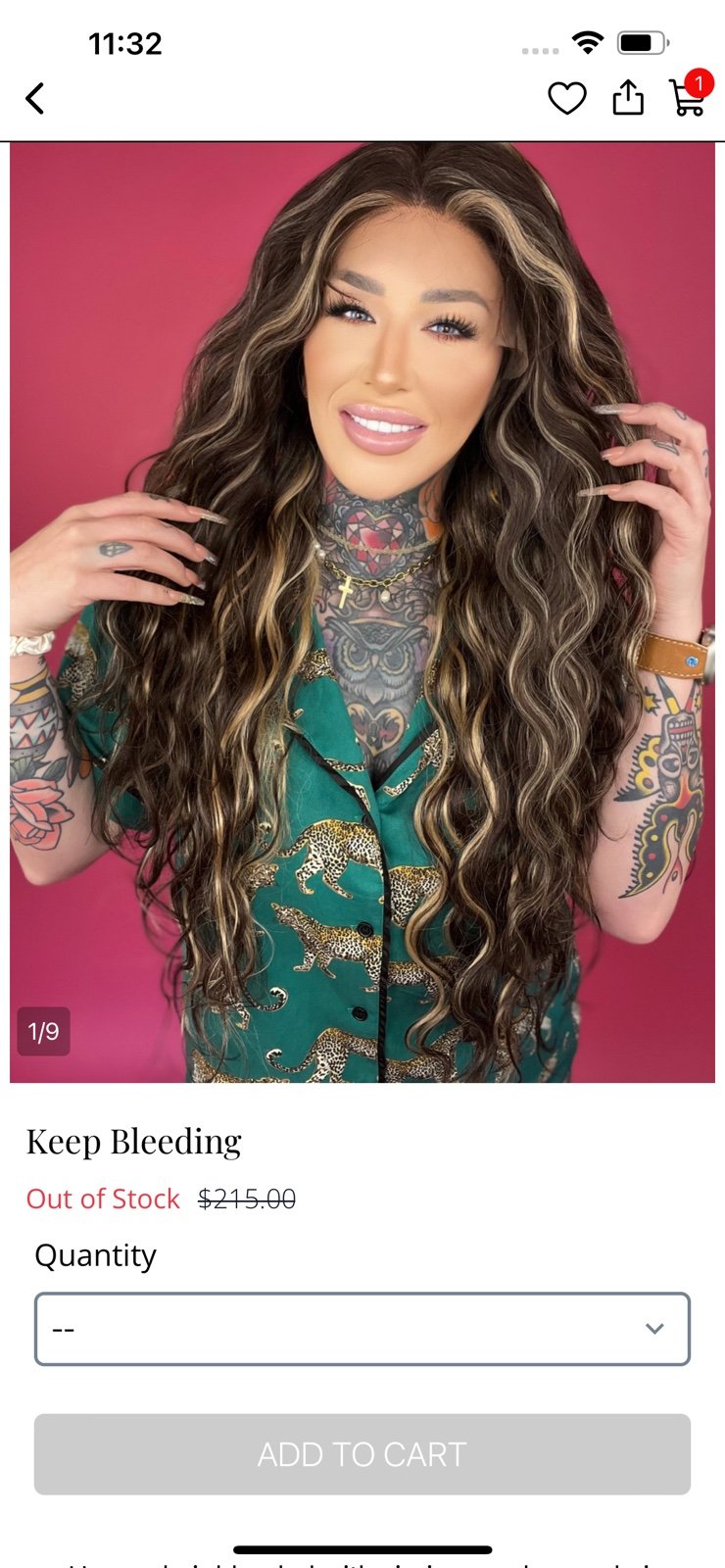 Rebel Gypsy Wig-Keep Bleeding