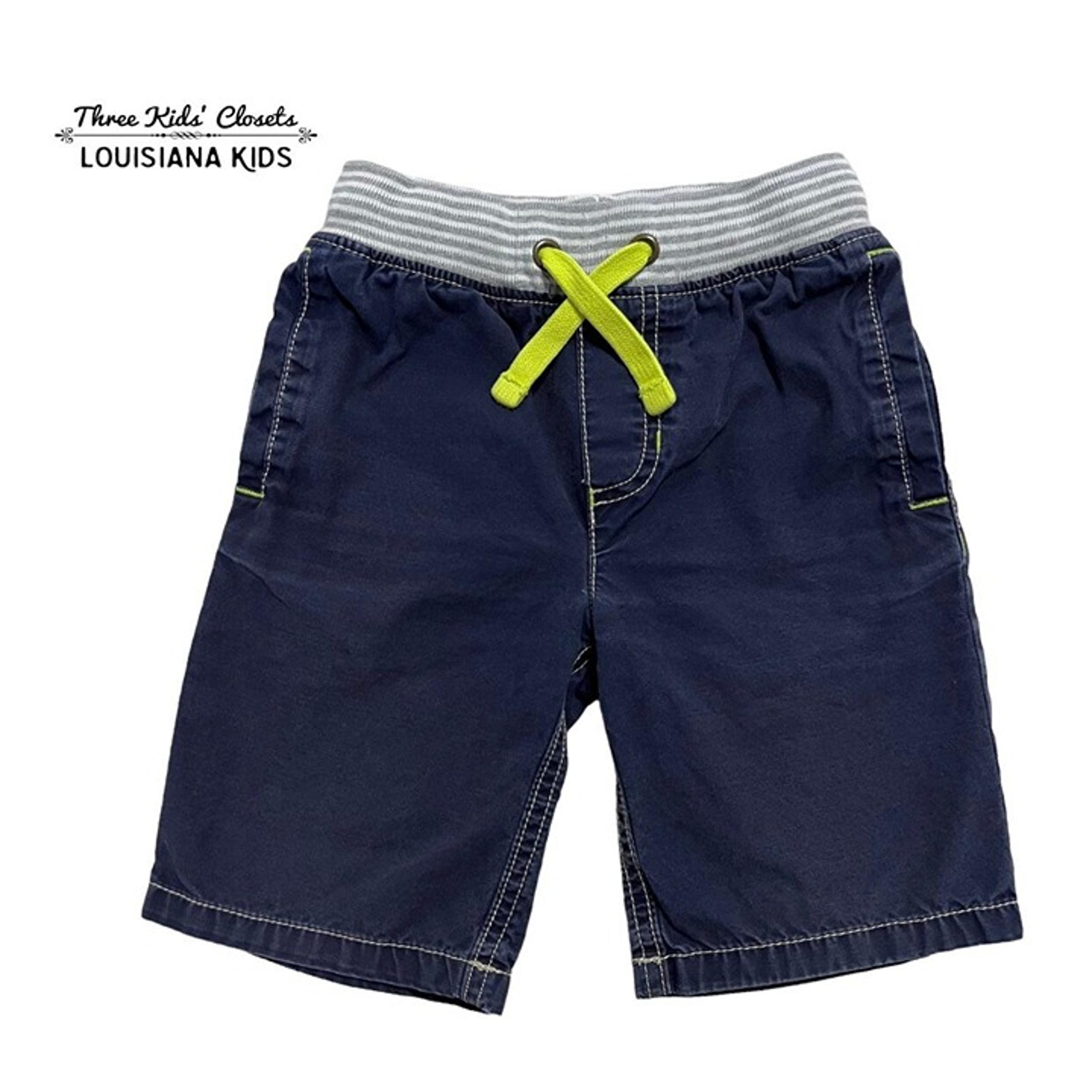 Mini Boden 4Y Navy Blue Pull-On Shorts