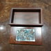 Rare Vintage Signed Millie Crutchfield Enamel/Copper Wooden Box 1965