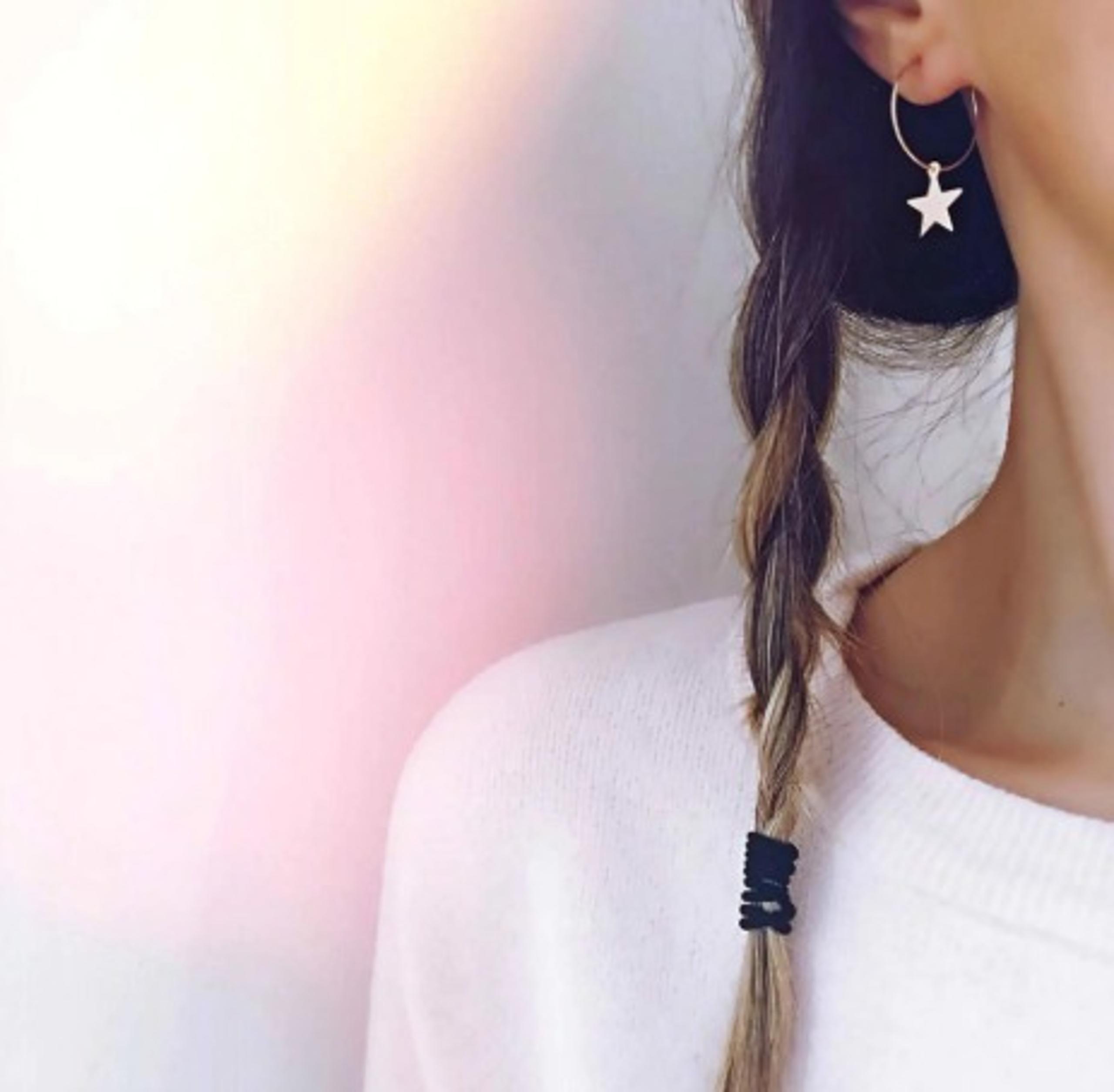 Star Hoop Earrings (Gold)