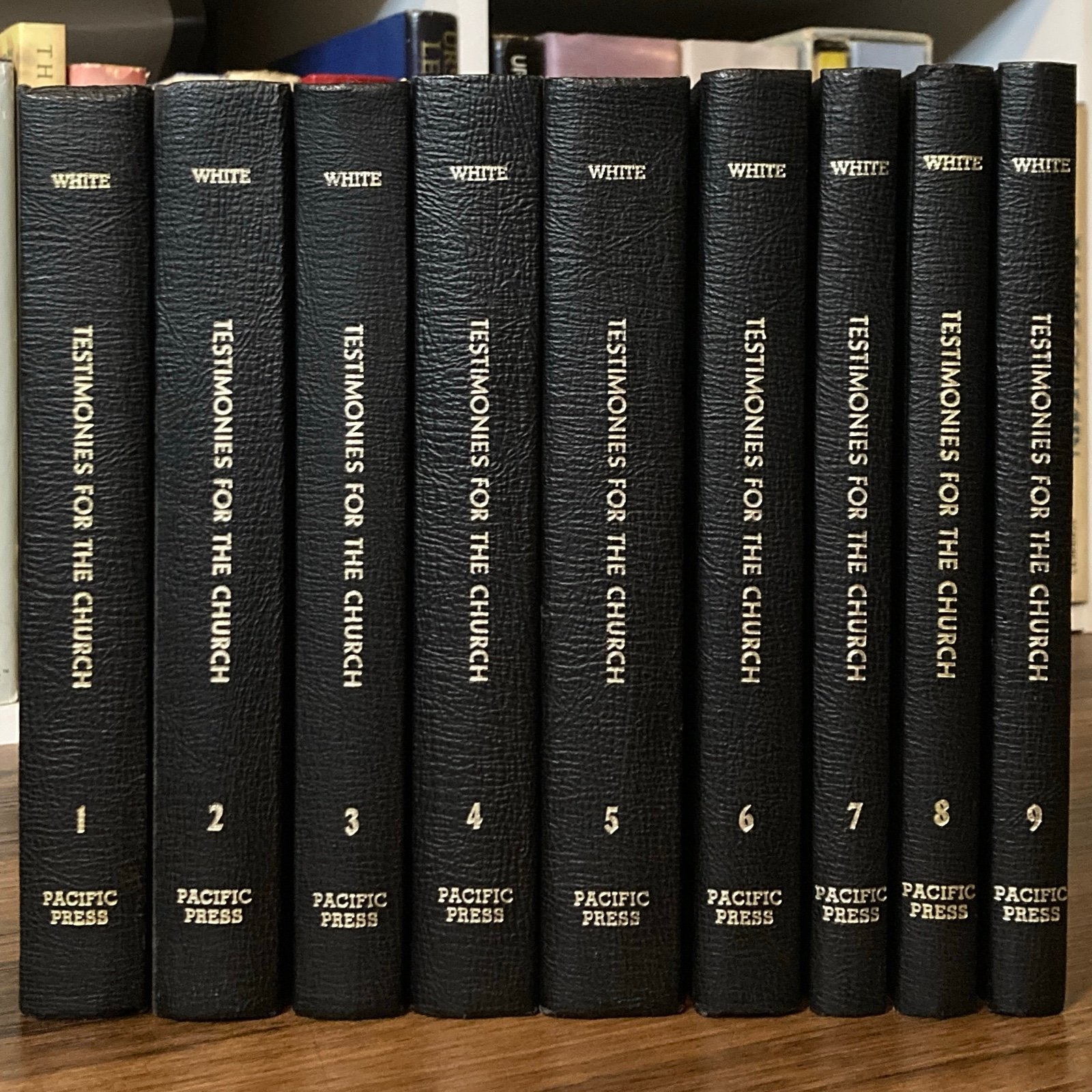 Testimonies for the Church full 9 vol set - Ellen G. White (Pacific Press, 1948)
