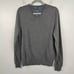 Vintage Polo Ralph Lauren Merino Wool Sweater Mens Medium Gray V-Neck Preppy