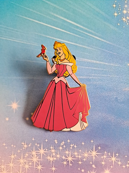 Disney pin Aurora with Red Bird Sleeping Beauty LE Trading Pin 2002