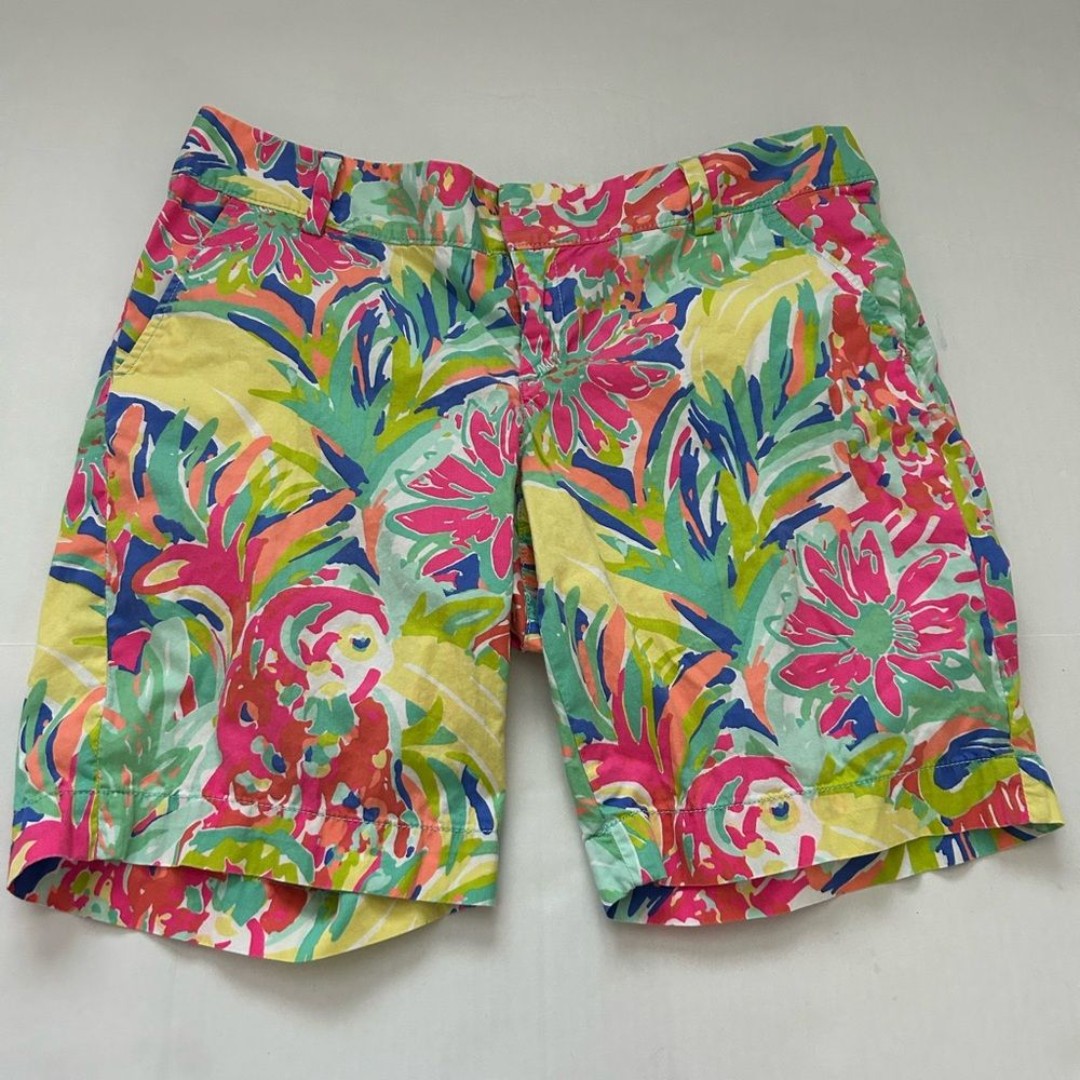 Lilly Pulitzer The Chipper Casa Banana Shorts Size 14