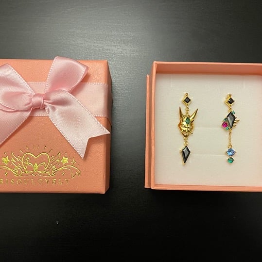Bisoulovely Winged Nemesis Earrings