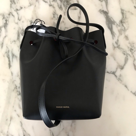 NWT Mansur Gavriel Mini Leather Bucket B