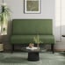 2 Seater Armless Mini Small Sofa Corduroy Compact Loveseat Couch for Small Space