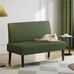 2 Seater Armless Mini Small Sofa Corduroy Compact Loveseat Couch for Small Space