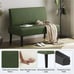 2 Seater Armless Mini Small Sofa Corduroy Compact Loveseat Couch for Small Space