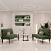 2 Seater Armless Mini Small Sofa Corduroy Compact Loveseat Couch for Small Space