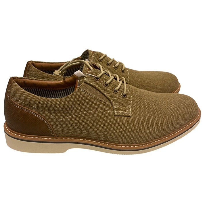 NEW! Nunn Bush Men's Barklay Canvas Brown Oxford Dress Shoes Men's Size 10 WIDE