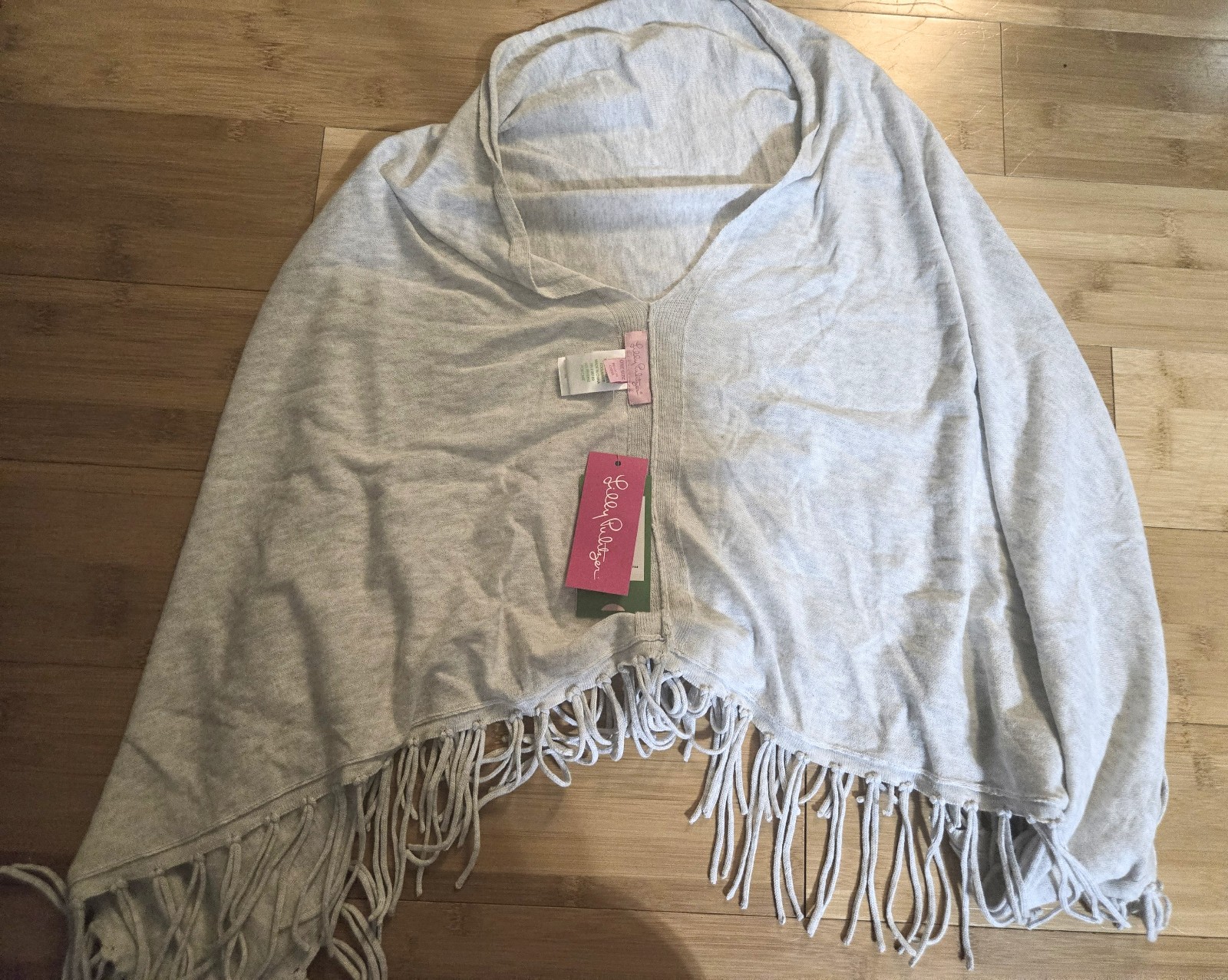Lilly Pulitzer grey shawl