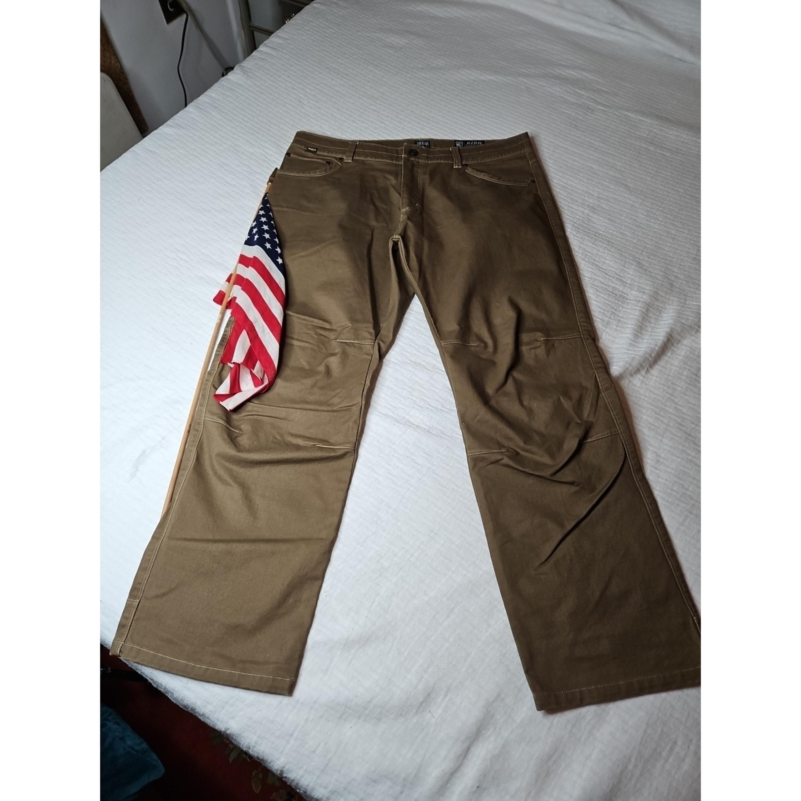 Kuhl RYDR Vintage Patina Dye Chinos Brown Jeans Khaki Euro-Twill 38x30 New