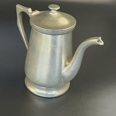 Vintage - Trade Continental - Pewter Kettle/ Teapot with Handle- 7 1/4 Tall