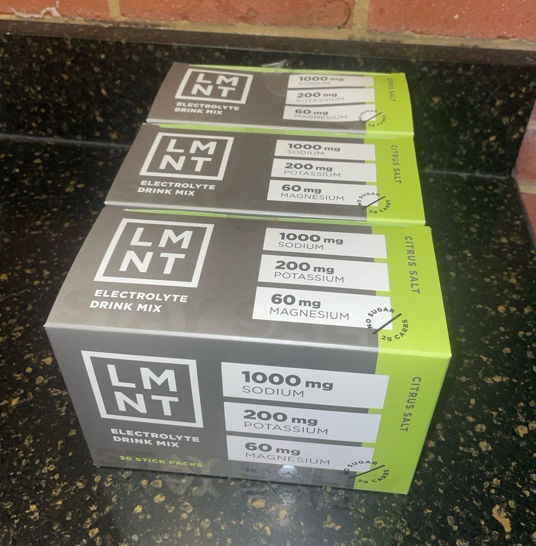 CITRUS SALT LMNT ELECTROLYTE SALTS (3 boxes)