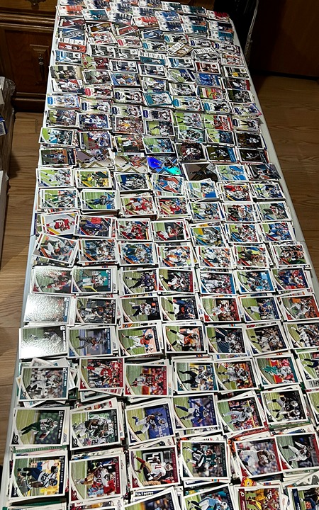 NFL Football Card Lot - 100 Cards 1980’s-2020’s 1 HOF + 1 Insert