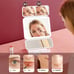 White Mackup Mirror Touch Control Rotatable and Foldable Design