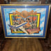 1988 MARDI GRAS 20x15 Krewe Of Caesar Framed Print Hyatt Hotel 26” x20”