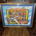 1988 MARDI GRAS 20x15 Krewe Of Caesar Framed Print Hyatt Hotel 26” x20”