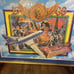 1988 MARDI GRAS 20x15 Krewe Of Caesar Framed Print Hyatt Hotel 26” x20”