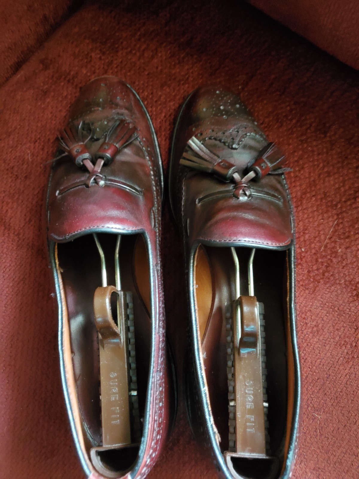 Allen Edmonds Manchester Brown Tassel Wingtip Loafer Size 9B