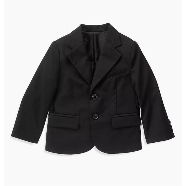 Janie and Jack Wool Suit Blazer Black Size 12/18 Months