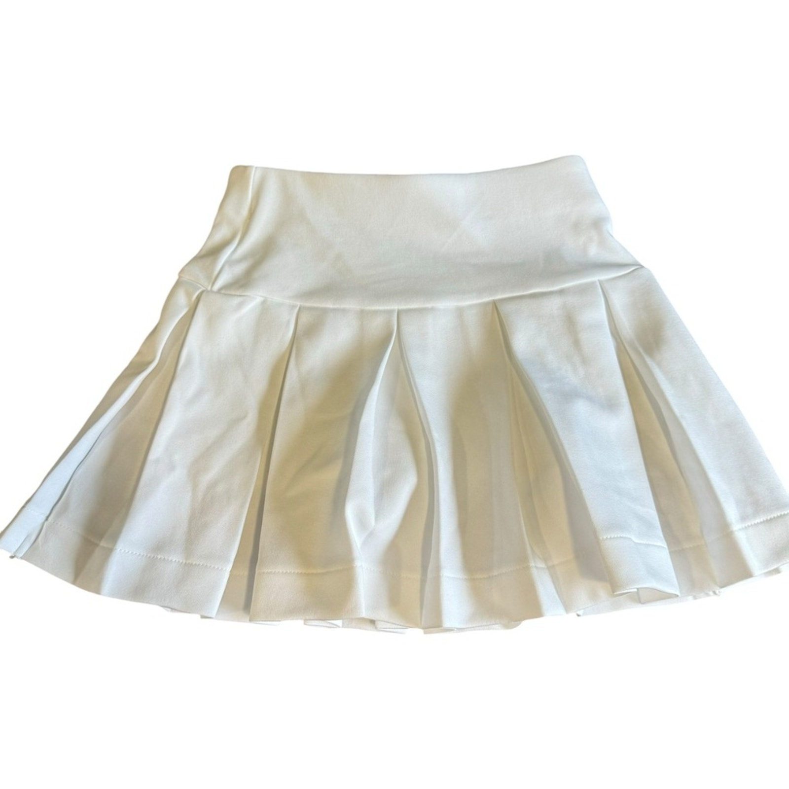 NWT J. Crew Crewcuts Girls' pleated active Tennis Skort White 4-5Y BP384