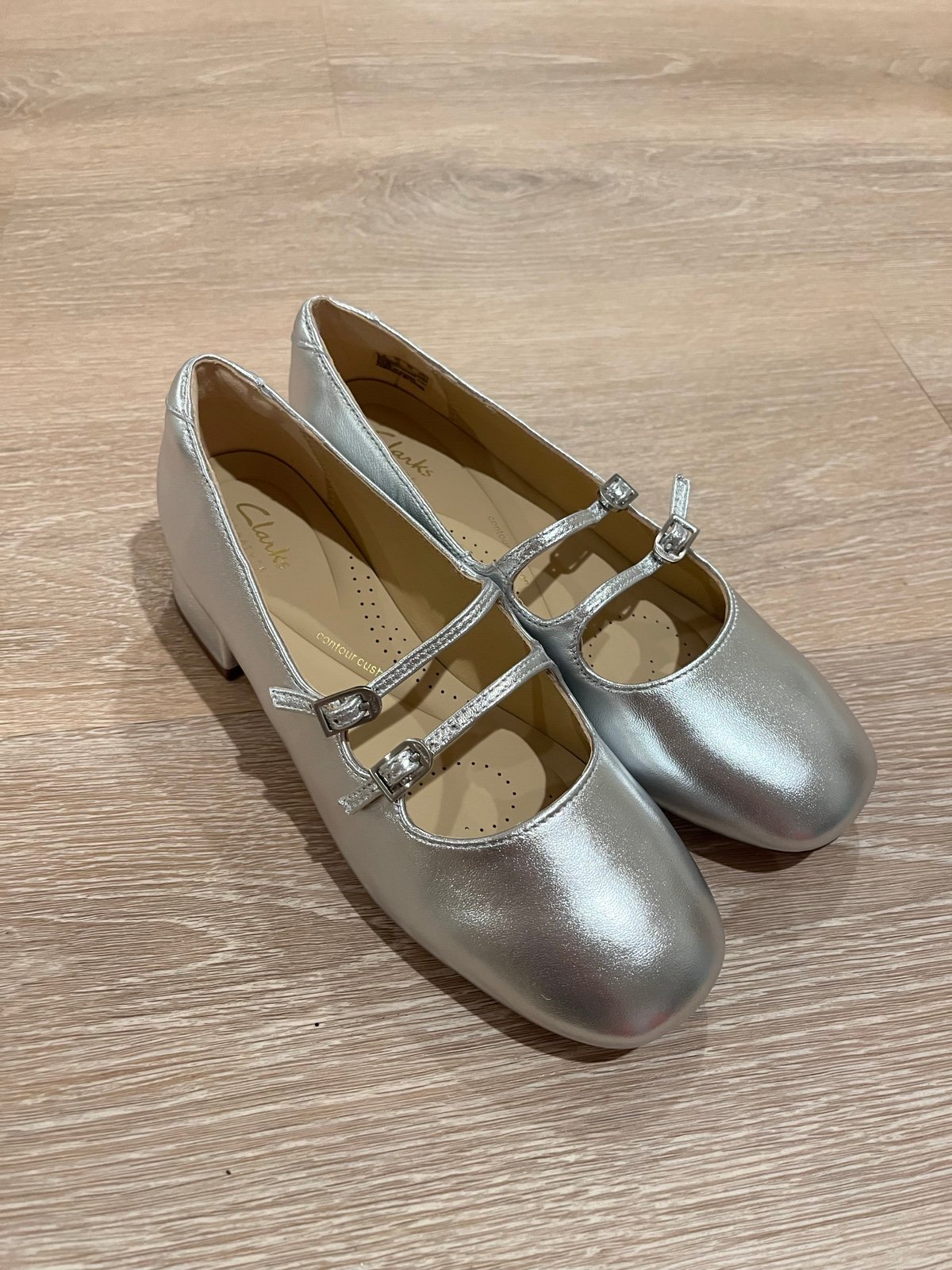 Clarks Sliver Shine ballet pumps