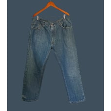 Levis 550 Relaxed Fit Mens Jeans W40 L32 Blue Denim