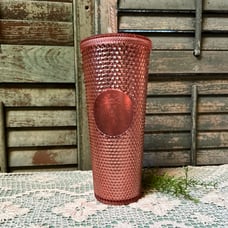 Starbucks 2019 Limited Edition original Rose Gold 24 oz studded Venti cup