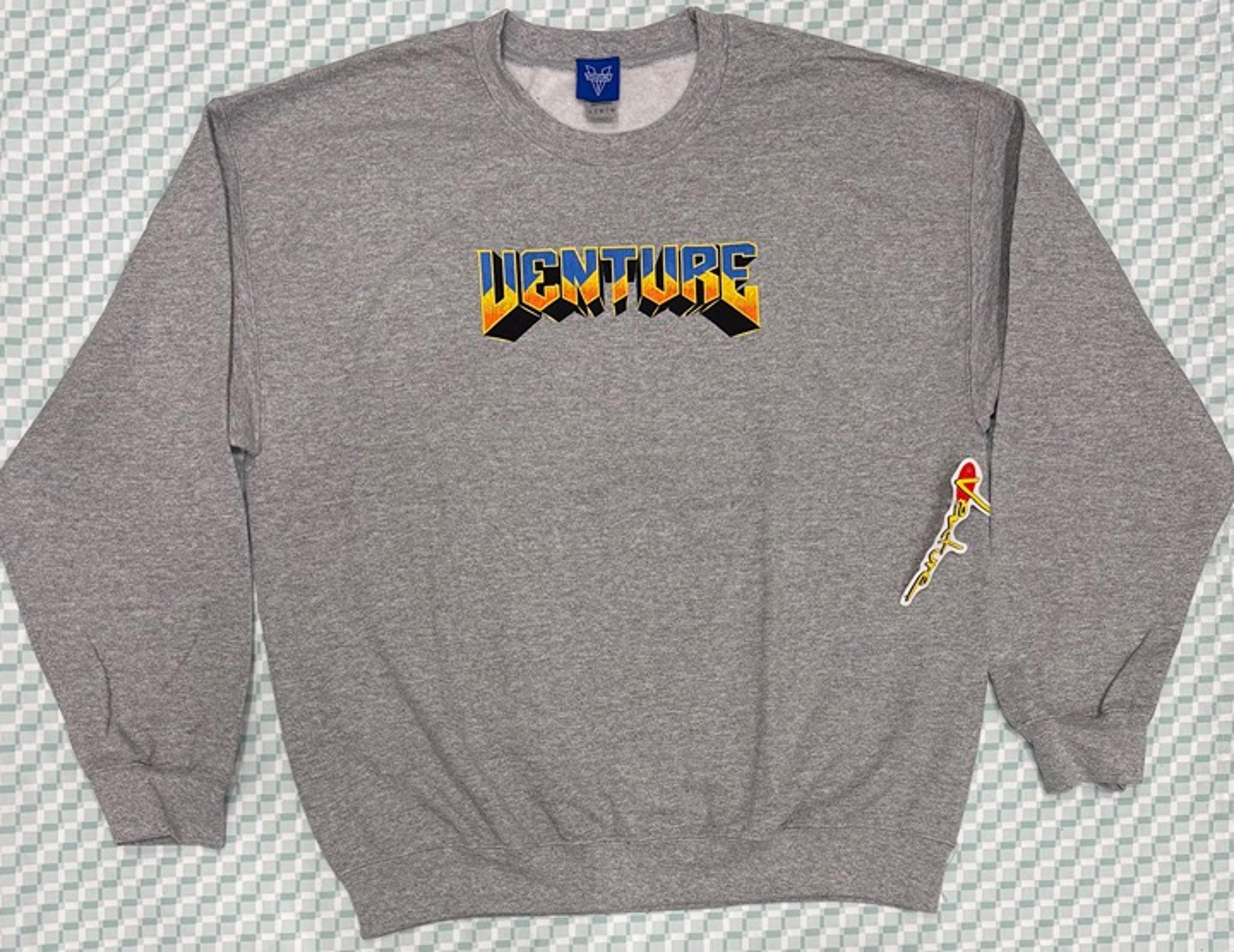 Venture Truck Co Crew Sweatshirt GREY SIZE MD,LG,XL