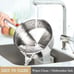 Stainless Steel pots and pans set, 6 PCS Nonstick Induction Kitchen Cookware Set