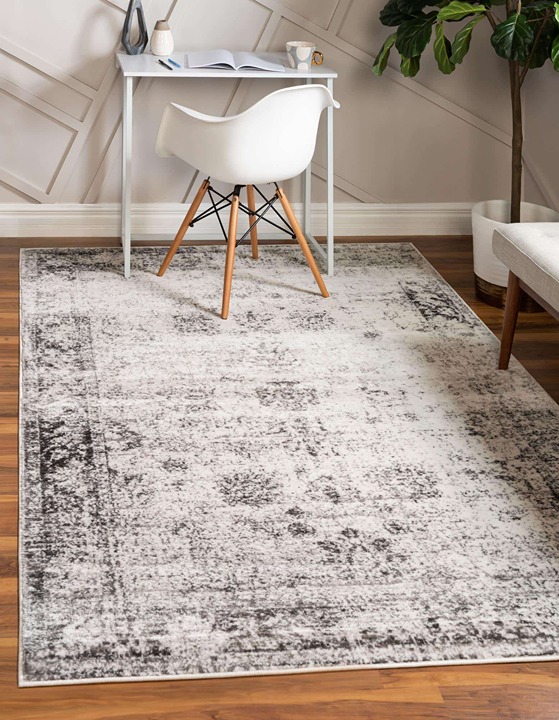7' x 10' New Area Rug Gray H 41284 Home Decorative Art Soft Carpet Collectible