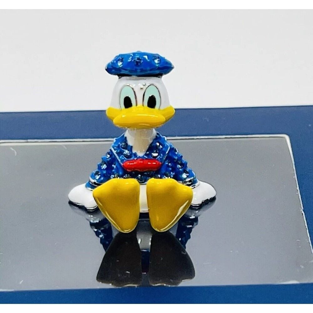Disney Donald Duck Figurine Sitting Pose Collectible Home Decor Display