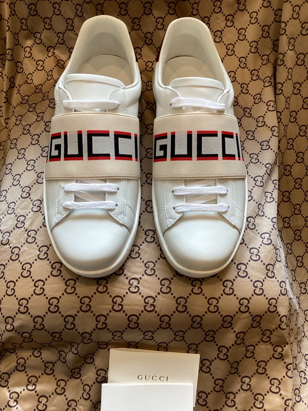 Gucci New Ace Logo Strap Sneakers
