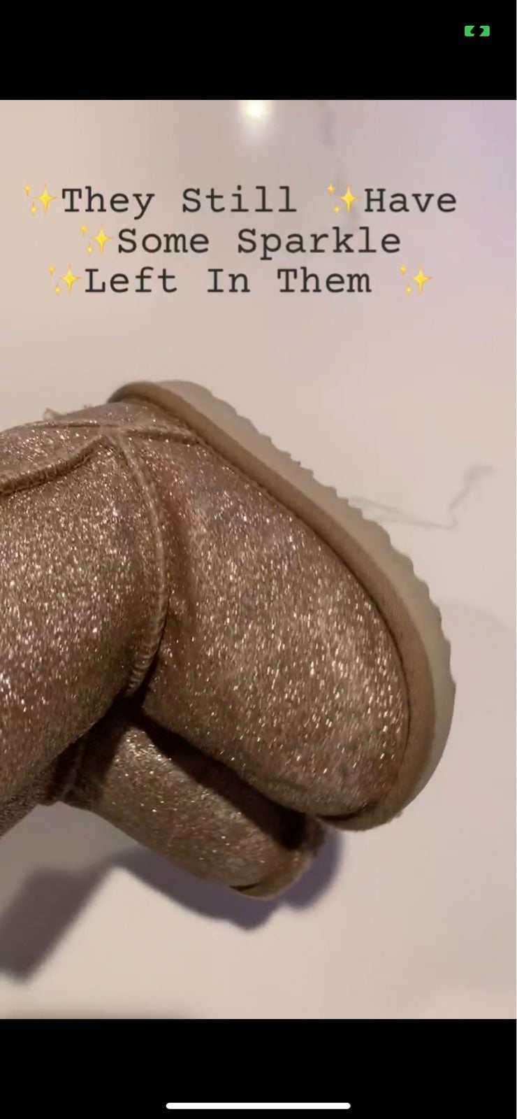 Ugg Toddler Girl Sparkly Gold Shimmer Boots