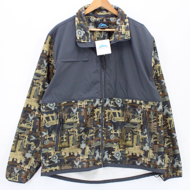 TRI-Mountain Jacket Oil Field Camo Mens Multicolor Hunting Full Zip Size XL NWT