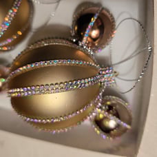 Mickey Christmas ornaments new 4 pieces