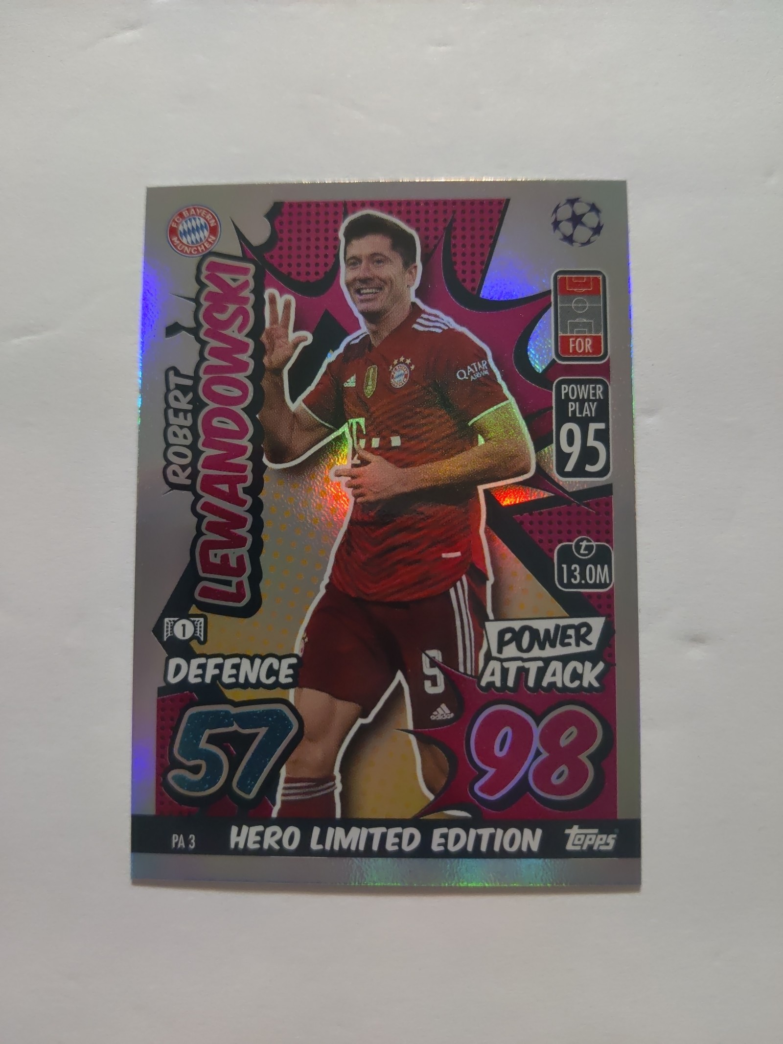 Robert Lewandowski Limited Edition Card