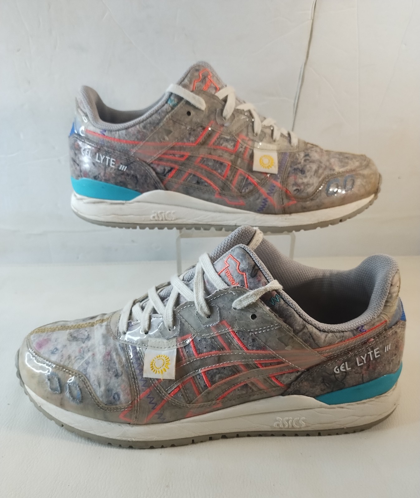 ASICS GEL-LYTE III OG RECYCLE FELT - OYSTER GREY/DIVA PINK 1201A731-020 M8.5 W10