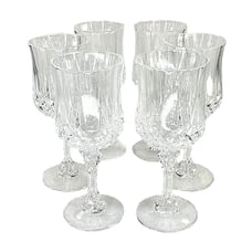 Cristal D'Arque - Longchamp Clear Crystal Wine Glasses - 6