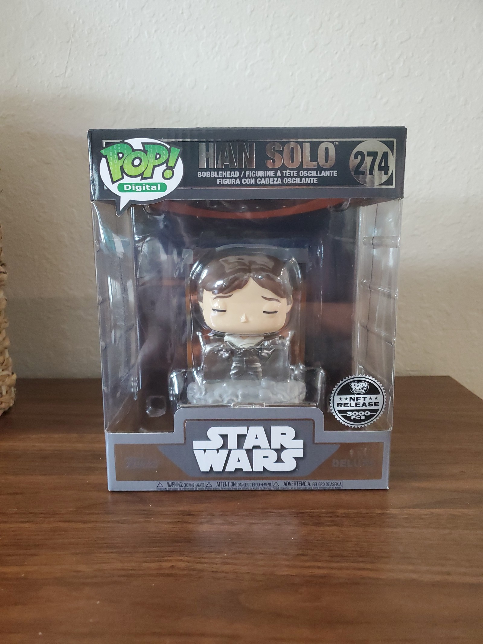 Funko Pop Han Solo Funko Pop 274 NFT redeemable legendary Digital Star Wars pop