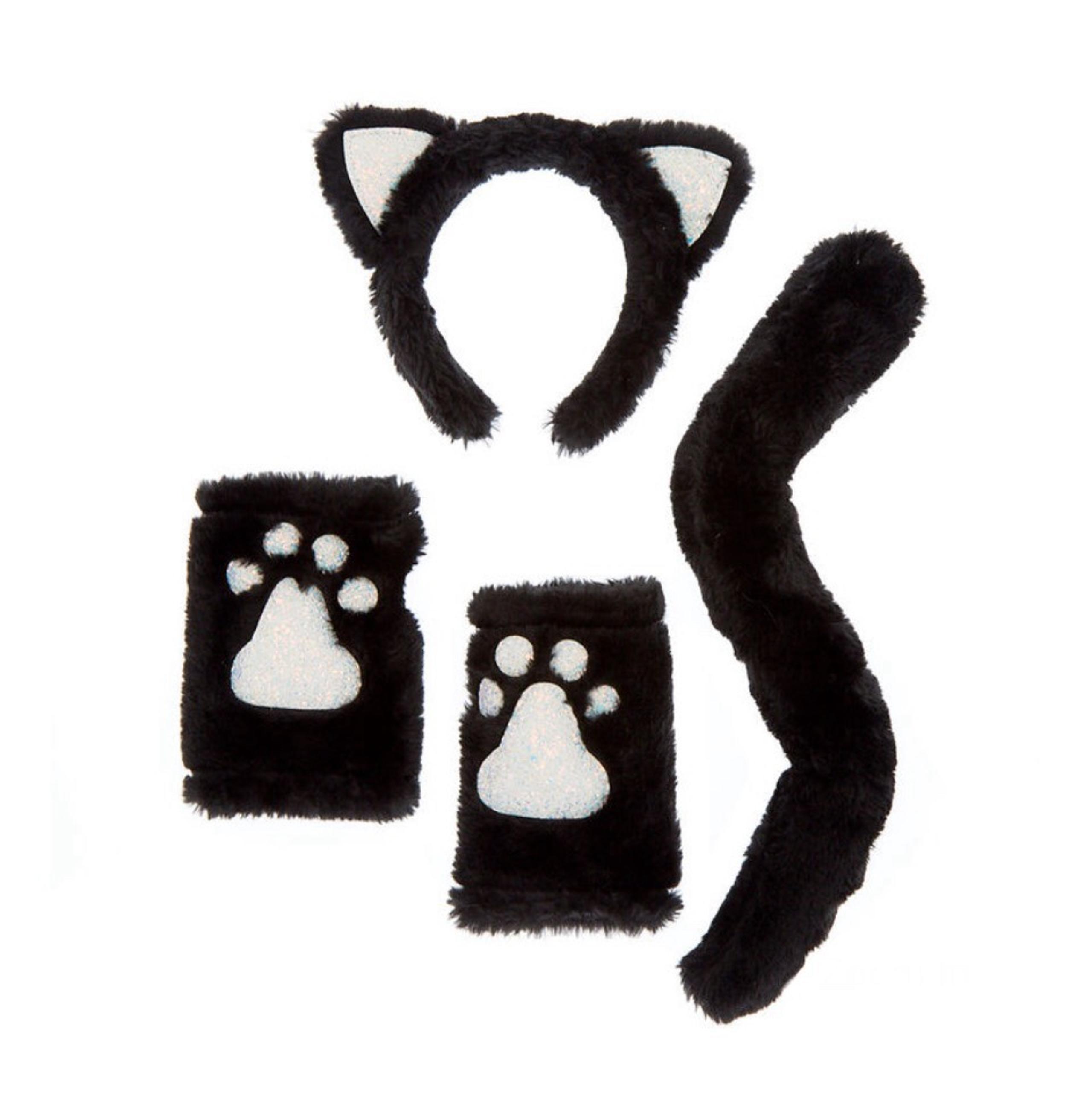 Black Cat Glow In The Dark Costume Set of 3 pieces