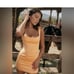 House of CB ENYA APRICOT CORSET mini dress