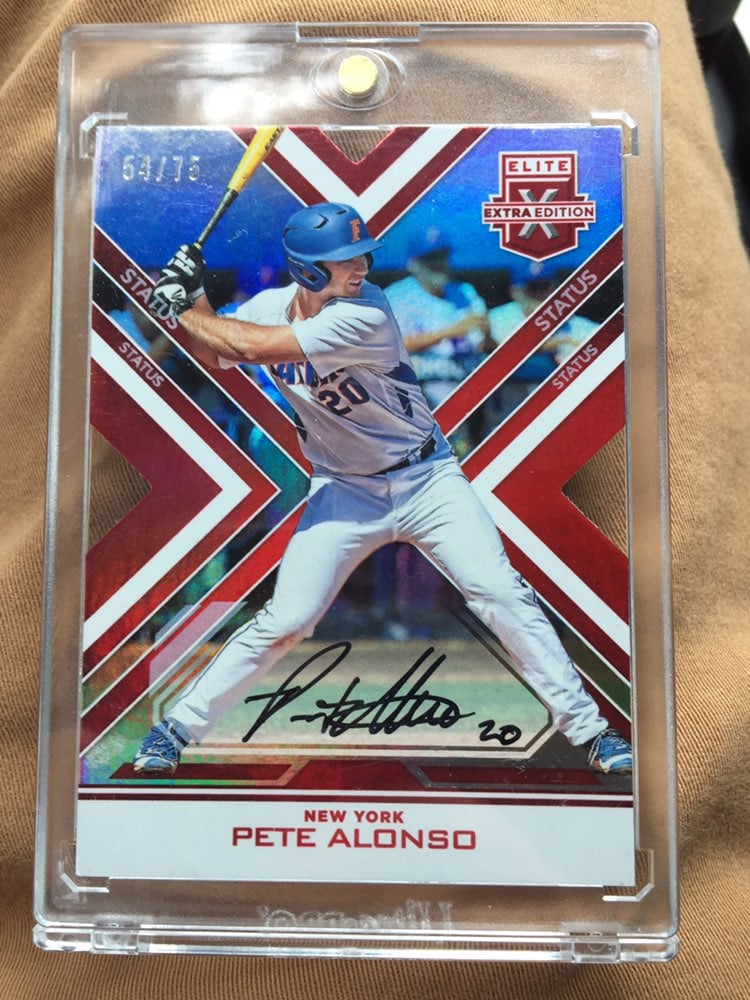 Pete Alonso Autographed Card