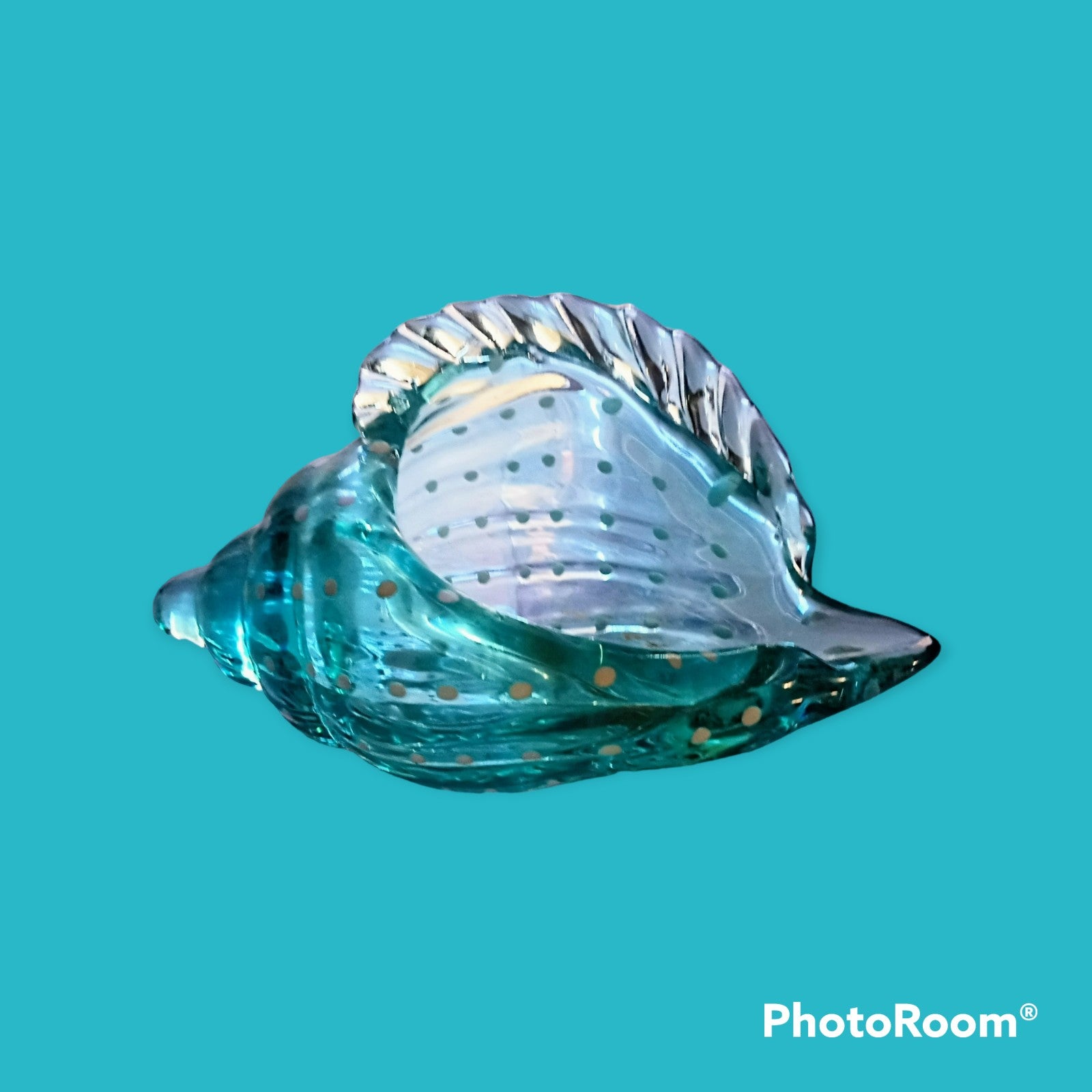 SP Home Art Glass Clear Blue